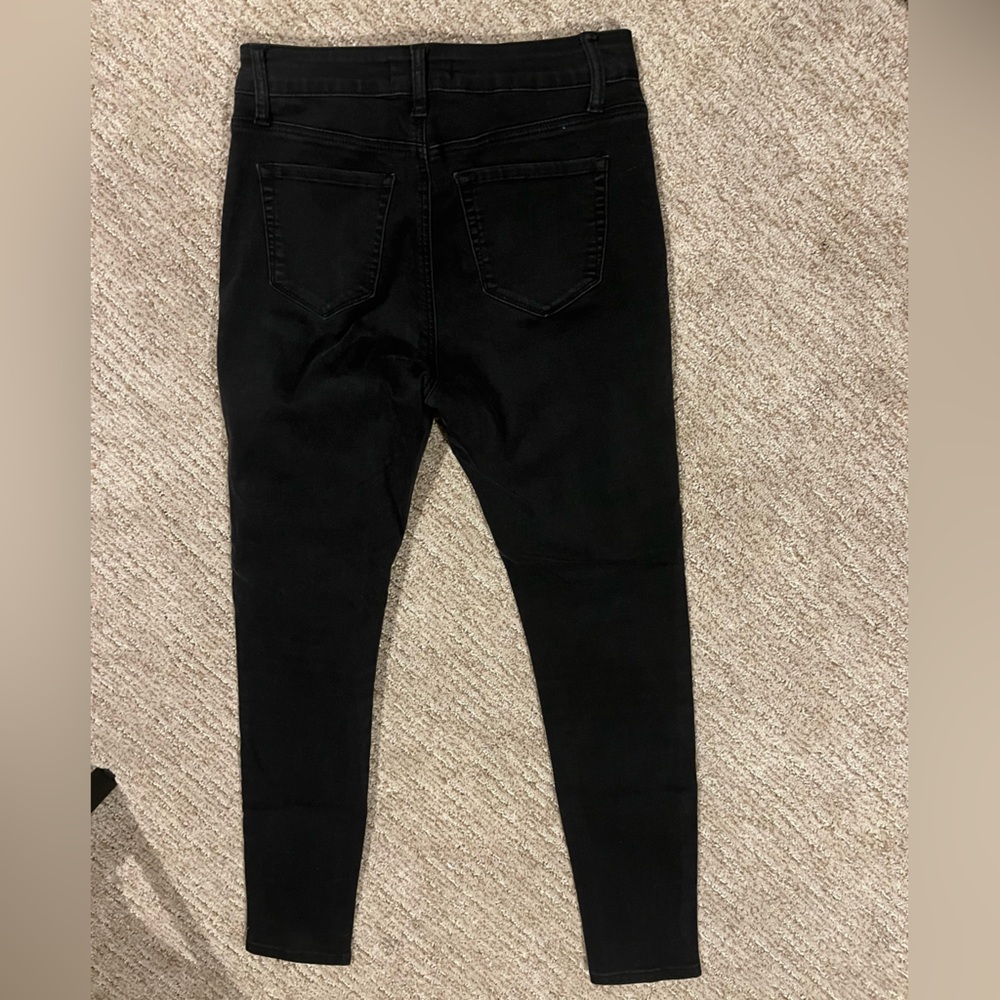 BUTTON FLY BLACK HAMMER JEANS SIZE 7 - Picture 3 of 3